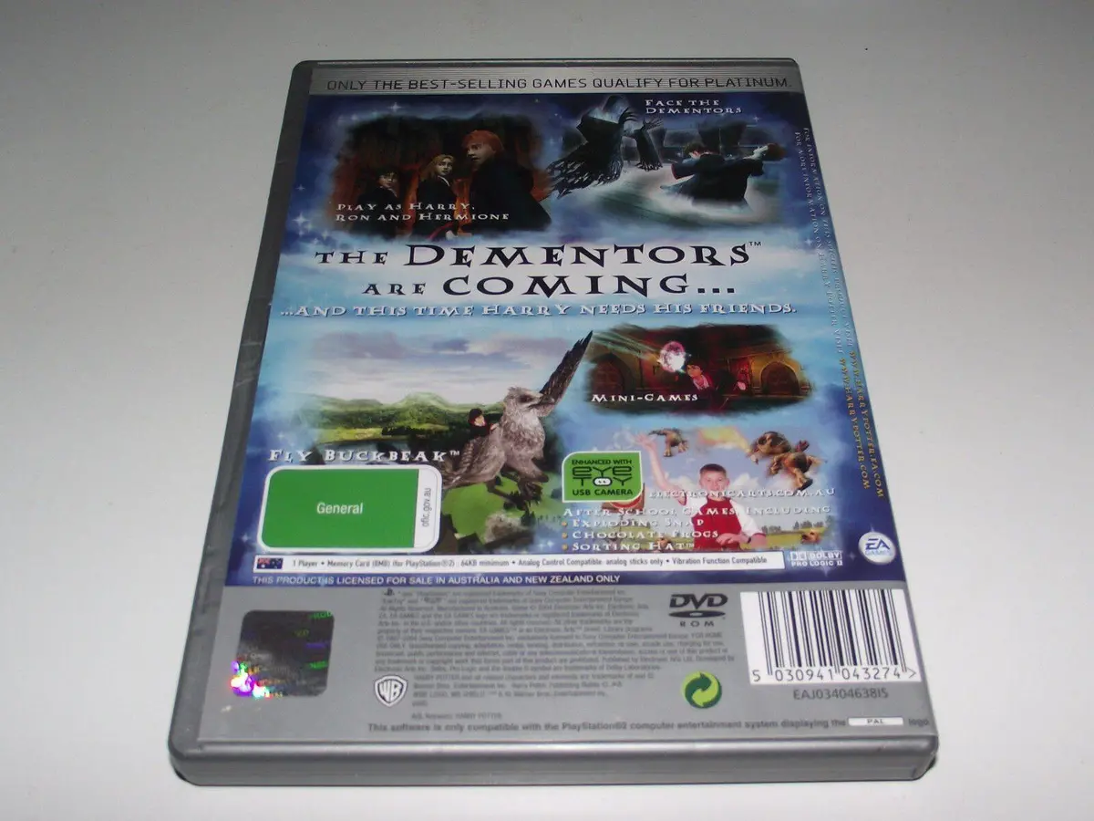Harry Potter And The Prisoner Of Azkaban Ps2 (Platinum) Pal *Complete* (Preowned) 2