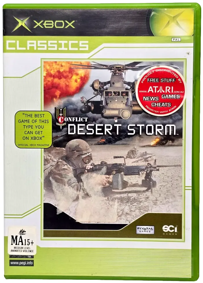 Conflict Desert Storm Xbox Original Pal (Classics) *No Manual* (Preowned) 1