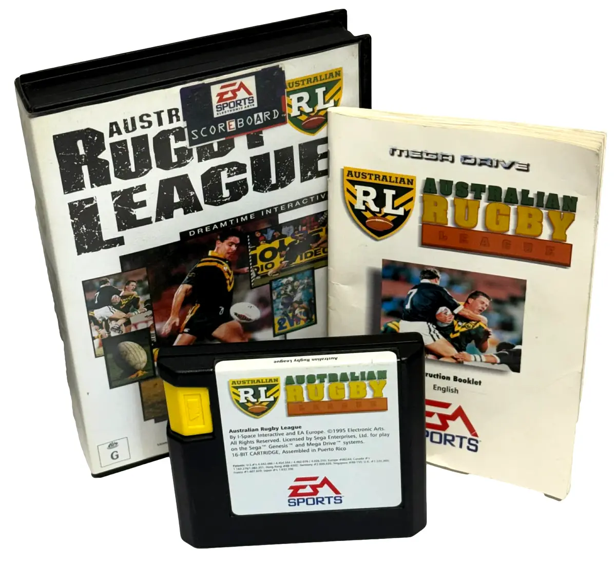 Australian Rugby League Sega Mega Drive Pal *Complete* (Preowned) 1
