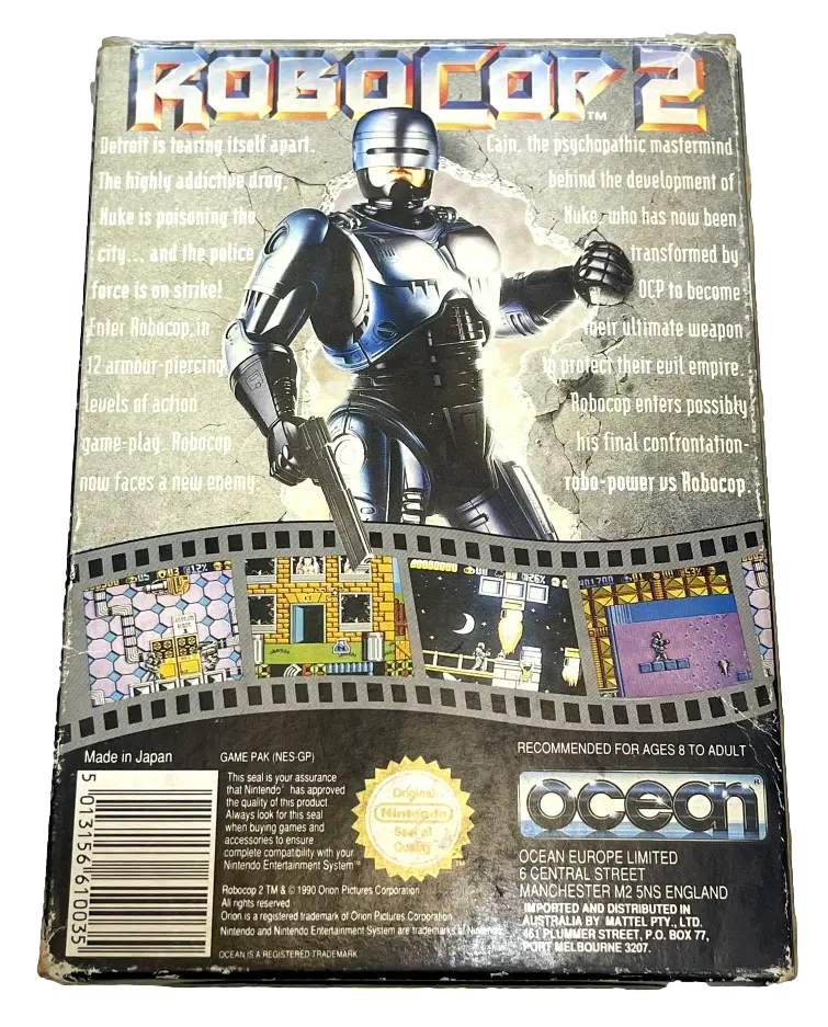 Robocop 2 Nintendo Nes Boxed Pal *Complete* (Preowned) 2