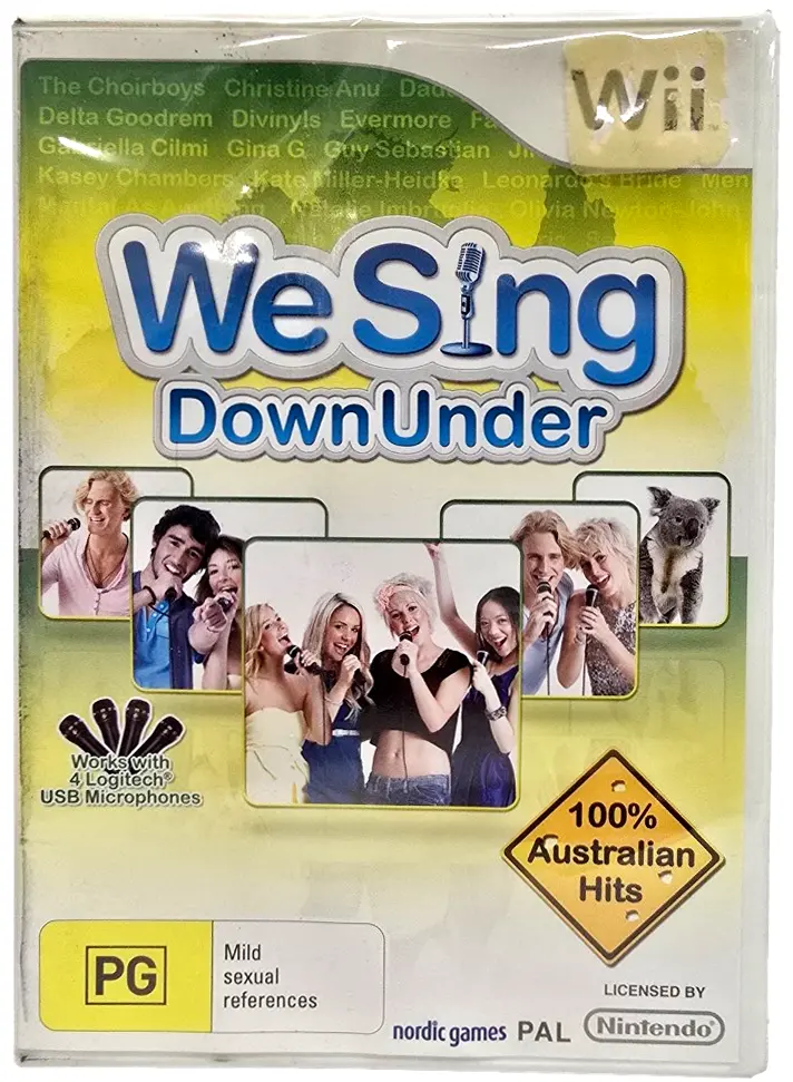 We Sing Down Under Nintendo Wii Pal *Complete* (Preowned) 1