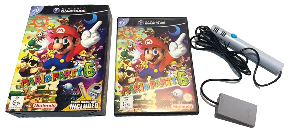 Boxed Mario Party 6 Nintendo Gamecube Pal *Complete With Microphone* (Preowned) 1