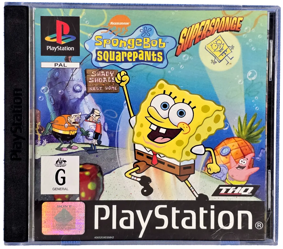 Spongebob Squarepants Supersponge Ps1 Ps2 Ps3 Pal *Complete* Playstation 1