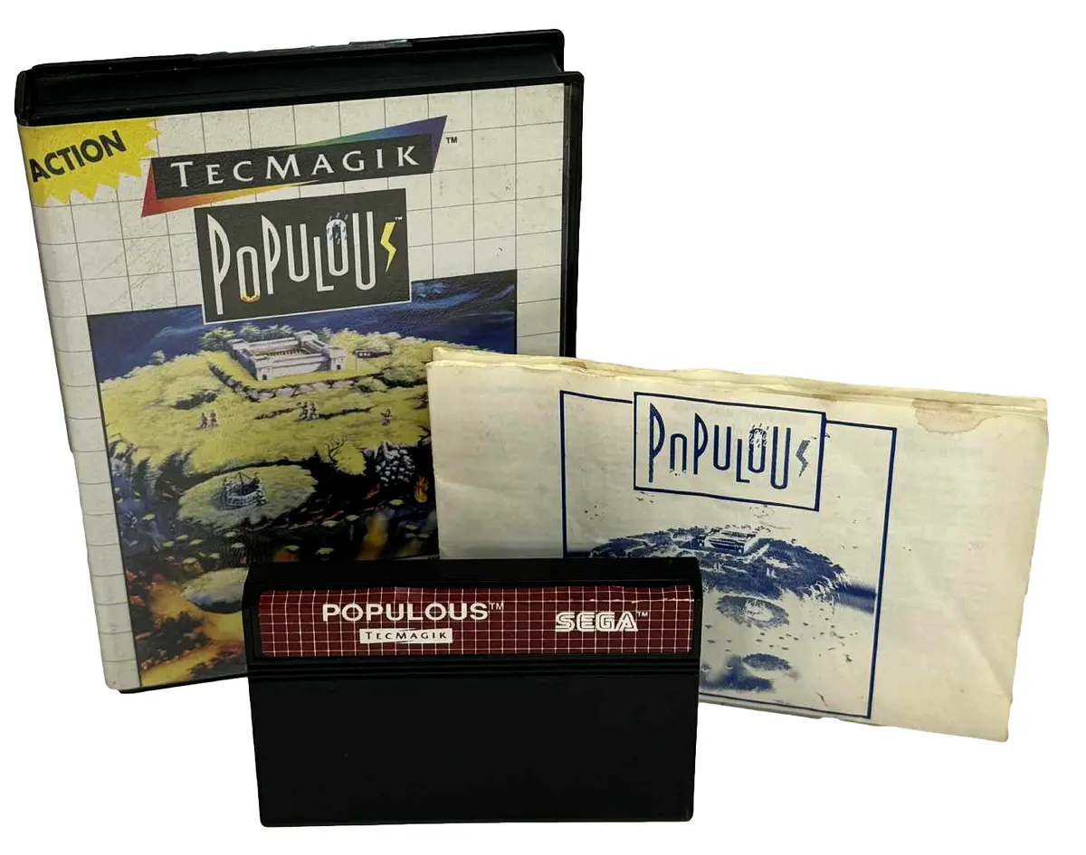 Populous Sega Master System *Complete* (Preowned) 1