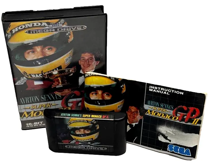 Ayrton Senna's Super Monaco Gp Ii Sega Mega Drive *Complete* (Preowned) 1