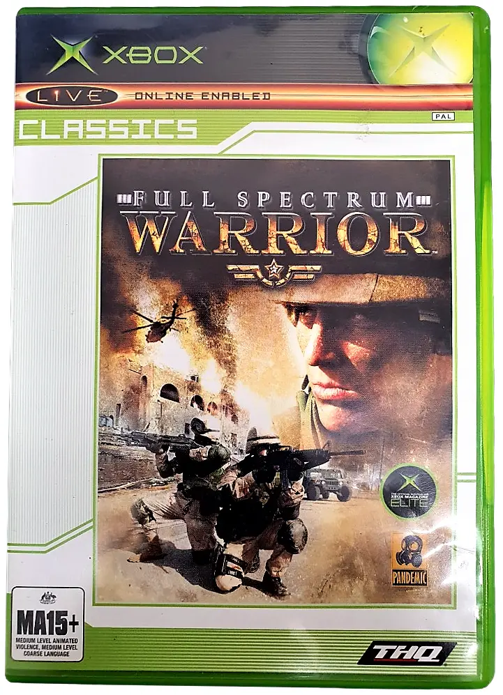Full Spectrum Warrior (Classics) Xbox Original Pal *Complete* (Preowned) 1