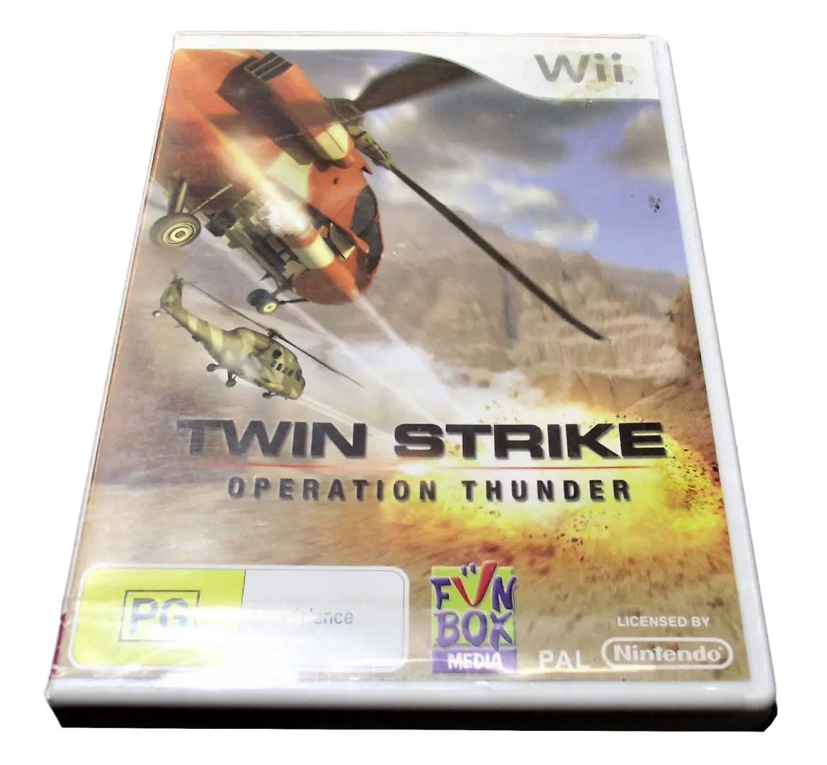 Twin Strike Operation Thunder Nintendo Wii Pal *No Manual* (Pre-Owned) 1