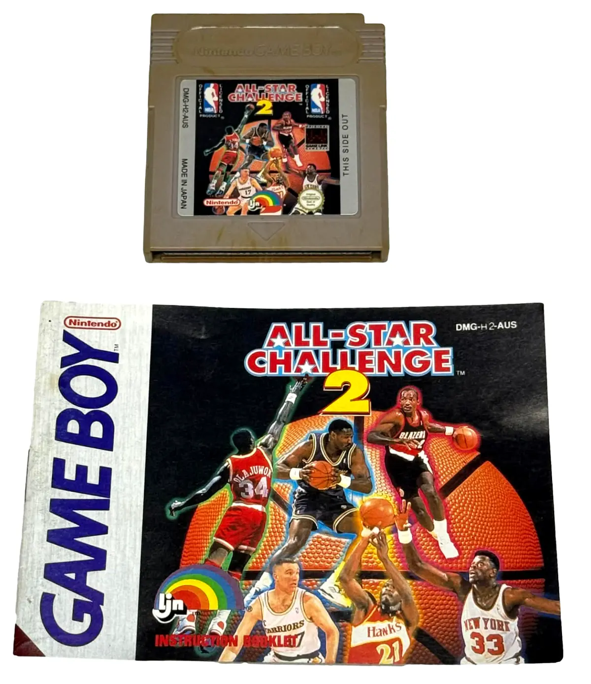 All-Star Challenge 2 Nintendo Gameboy *Cartridge & Manual* Basketball (Preowned) 1