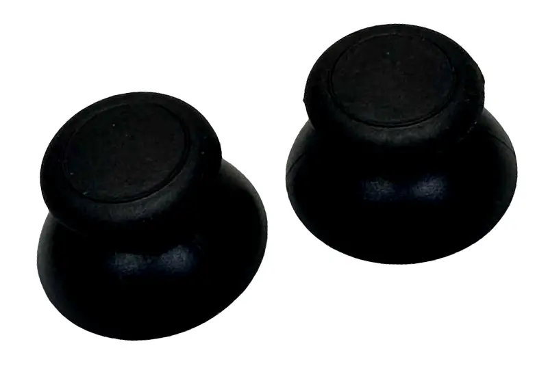 Pair Of Black Analog Thumbstick Caps For Wii U Pro Controller 1