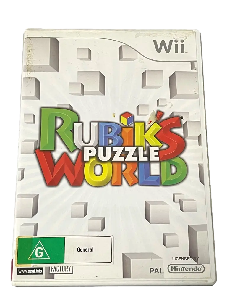 Rubik's Puzzle World Nintendo Wii Pal *Complete*  (Pre-Owned) 1