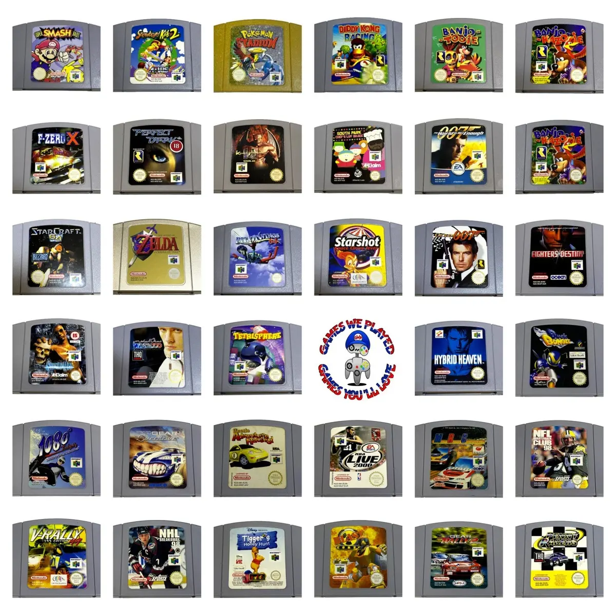 N64 Nintendo 64 Genuine Games - Pal Cartridge Dropdown Selection* (Preowned) 1