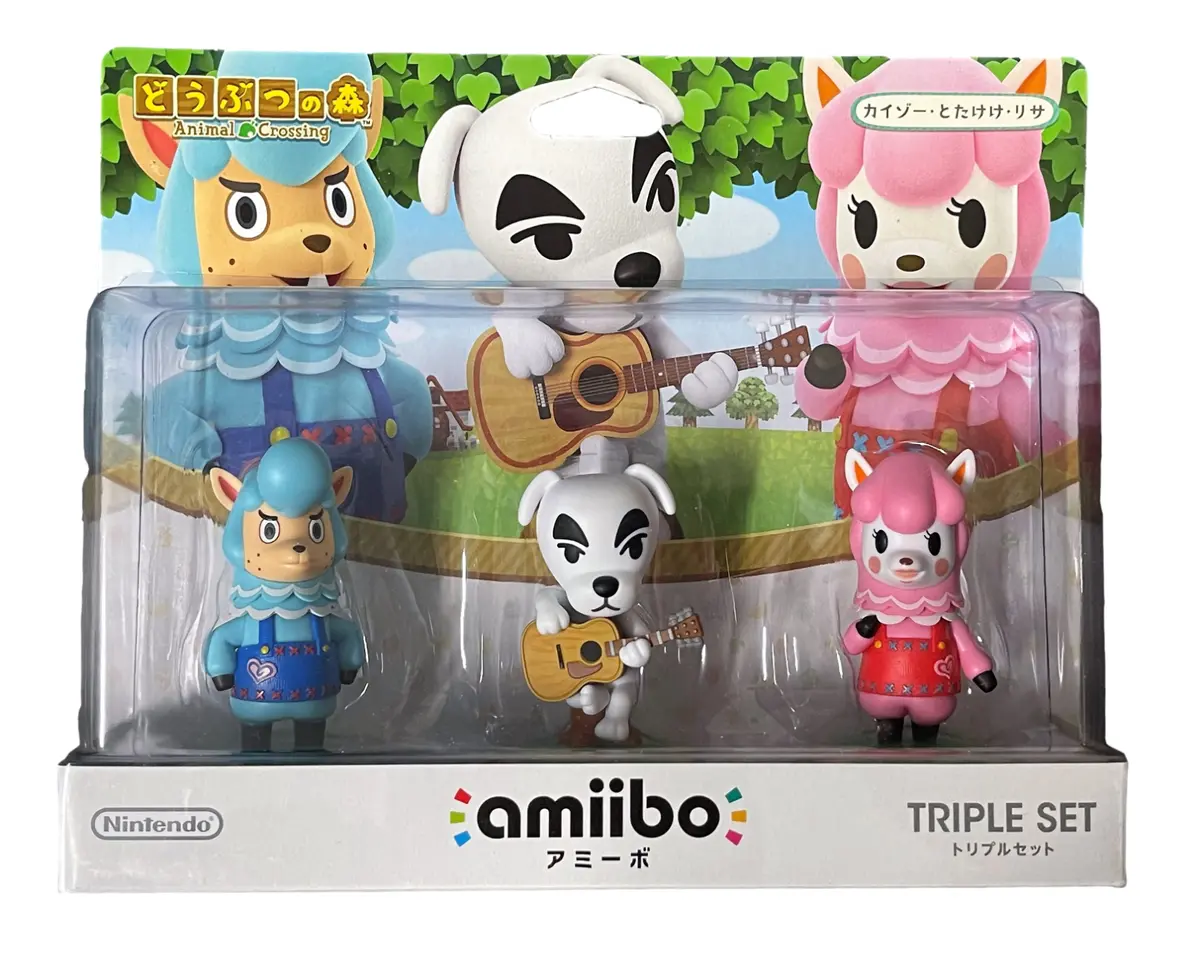Animal Crossing Triple Set Nintendo Amiibo Ex Japanese K.K., Cyrus, & Reese 1