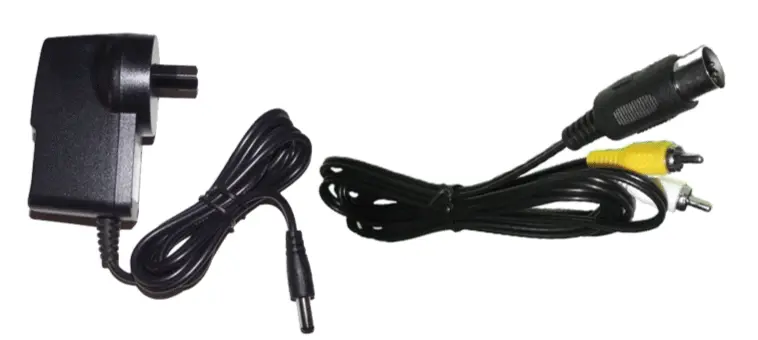 Sega Master System 1 Power Supply And Av Cables Replacement New Aftermarket 1