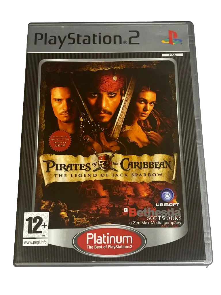 Pirates Of The Caribbean The Legend Of Jack Sparrow Ps2 (Platinum) Pal No Manual (Preowned) 1