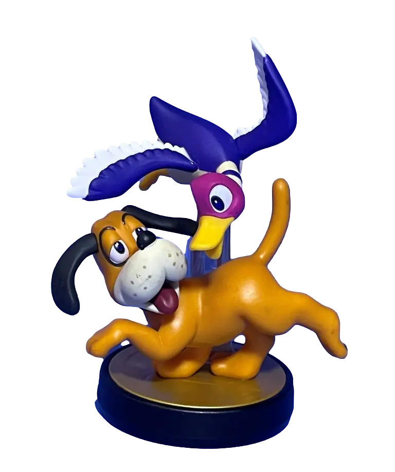 Super Smash Bros Collection N0.47 Duck Hunt Duo Nintendo Amiibo Loose (Preowned) 1