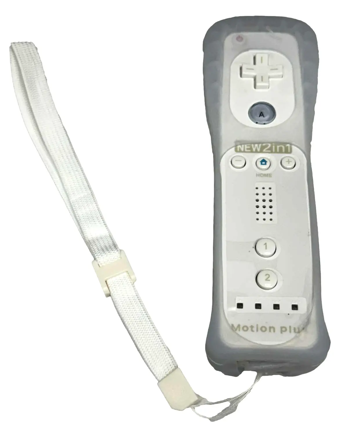 New Wii White Controller Remote Wand Nintendo Motion Plus Aftermarket 1