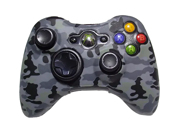 Silicone Cover For Xbox 360 Controller Skin Case Grey Camo 1