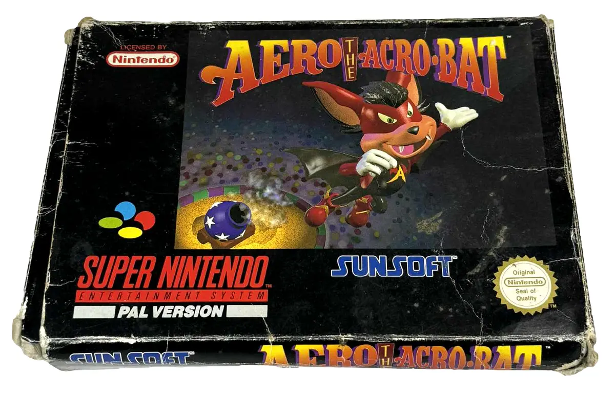 Aero The Acro-Bat Super Nintendo Snes Boxed *No Manual* Pal (Preowned) 1
