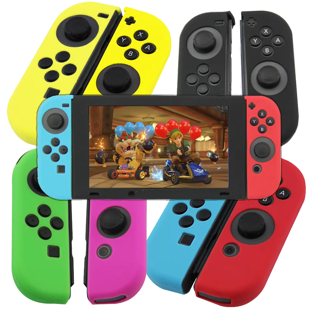 Silicone Cover For Switch Console Joy Con Skin Cool Designs Extra Grip 1