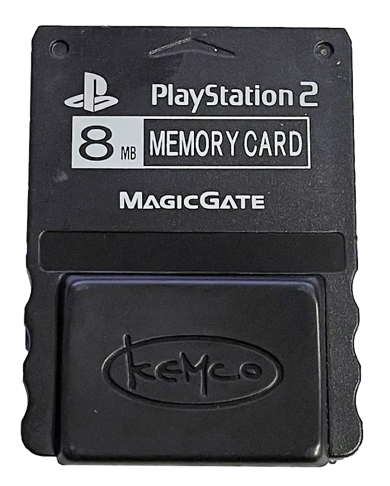 Black Kemco Magic Gate Sony Ps2 Memory Card Playstation 2 8Mb (Preowned) 1