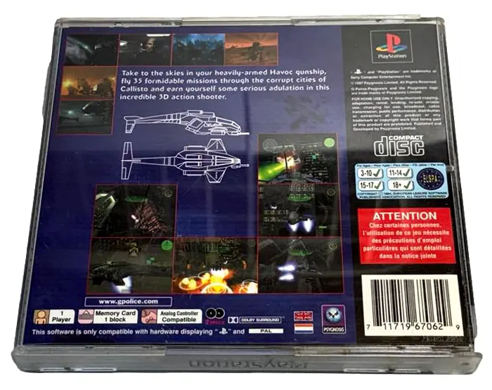 G-Police Ps1 Ps2 Ps3 Pal *Complete* (Preowned) 2