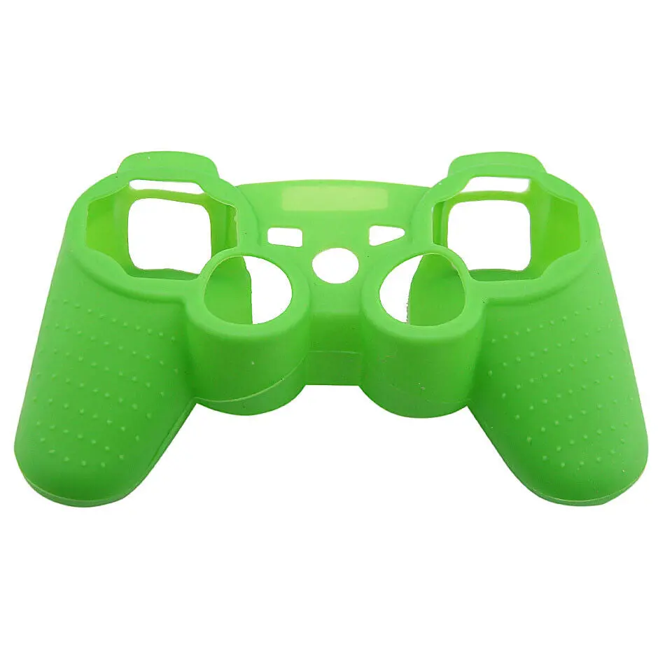 Silicone Cover For Ps3 Controller Skin Case Green 1