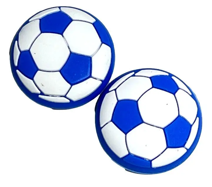 Thumb Grips X 2 For Ps4 Ps5 Xboxone Xbox Series Toggle Cover Cap  Blue W Soccer 1