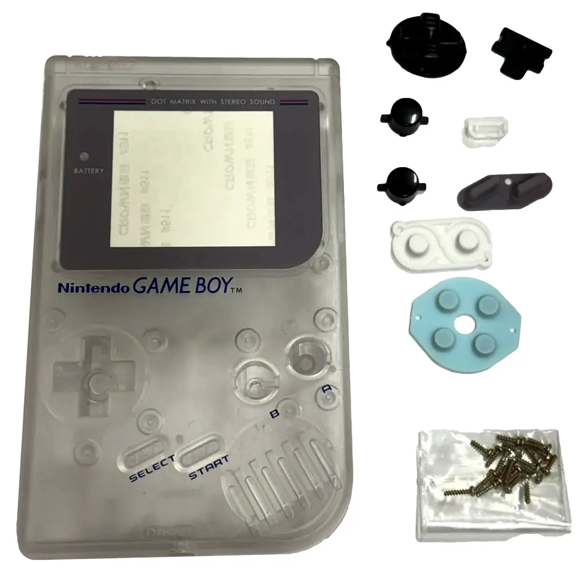 Clear Replacement Housing For Nintendo Dmg Gameboy Original Console Case Shell 1
