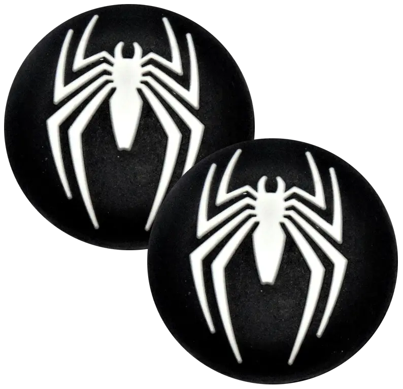 Thumb Grips X 2 For Ps4 Ps5 Xboxone Xbox Series X Toggle Caps  Spiderman Black 1