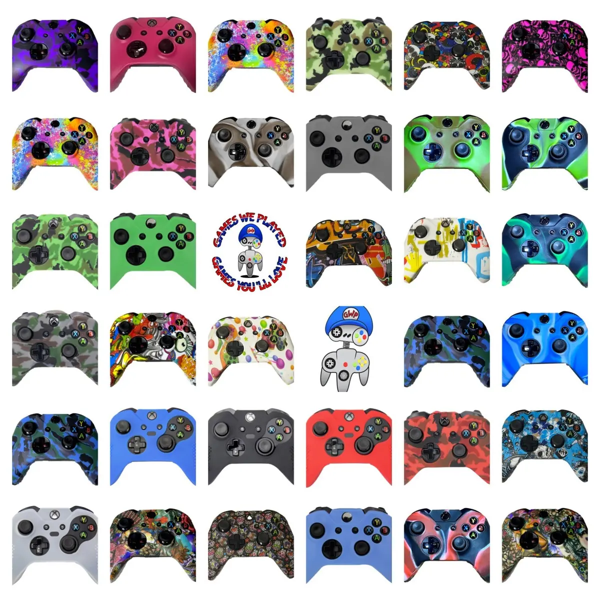 Silicone Cover For Xbox One Controller Case Skin Cool Designs Extra Grip Camo 1