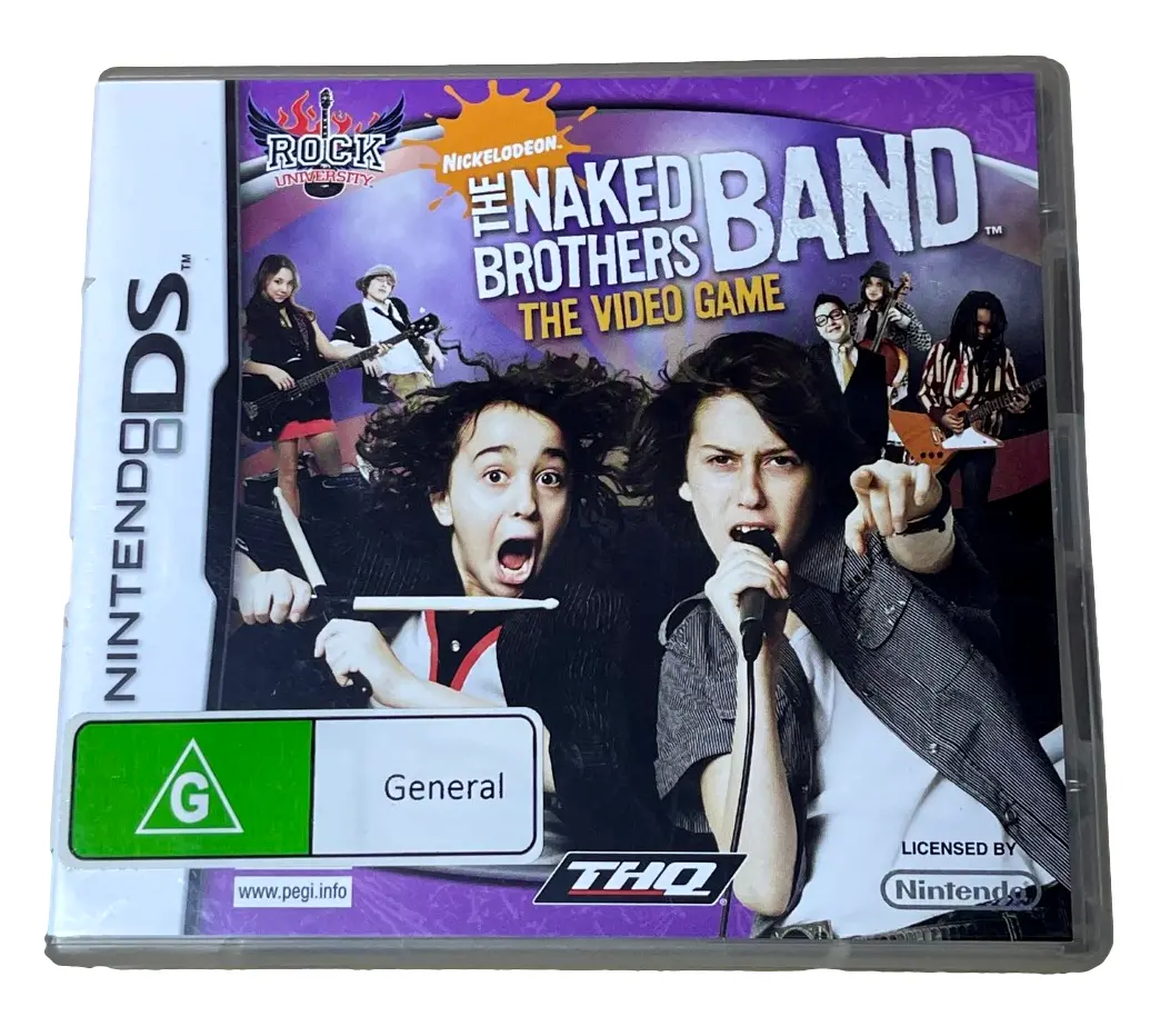 The Naked Brothers Band Nintendo Ds 2Ds 3Ds Game *Complete* (Pre-Owned) 1