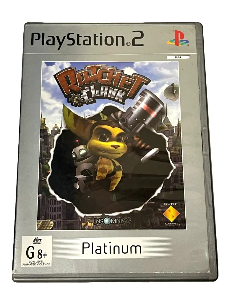 Ratchet And Clank Ps2 Pal (Platinum) *Complete* (Preowned) 1