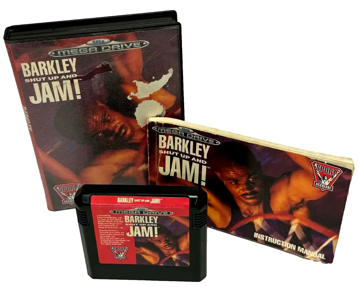 Barkley Shut Up And Jam Sega Mega Drive Pal *Complete* (Preowned) 1