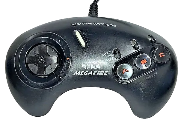 Genuine Sega Mega Drive Mega Fire 3 Button Controller  Model No Mk165750 (Preowned) 1