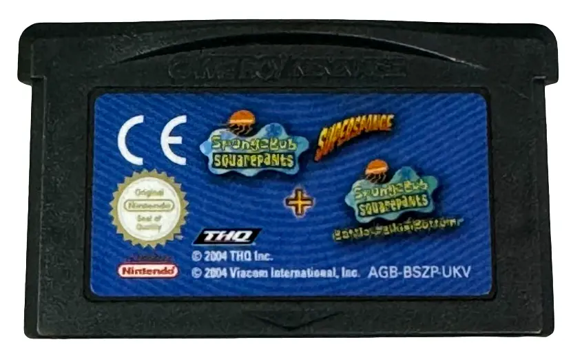 Spongebob Supersponge + Battle For Bikini Bottom Nintendo Gba *Cartridge Only* (Preowned) 1
