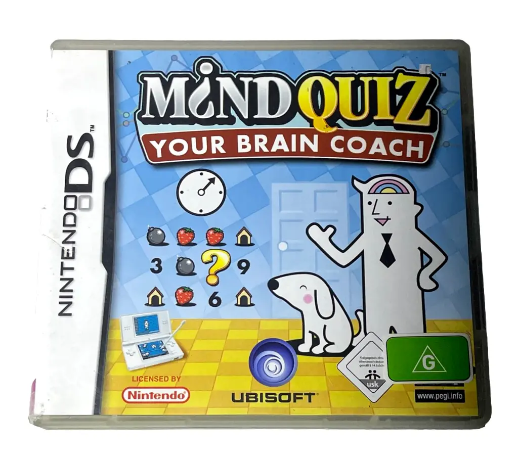 Mind Quiz Your Brain Coach Nintendo Ds 2Ds 3Ds Game *Complete* (Preowned) 1