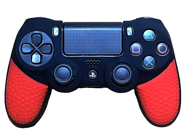 Silicone Cover For Ps4 Controller Case Skin  Black/Red 1