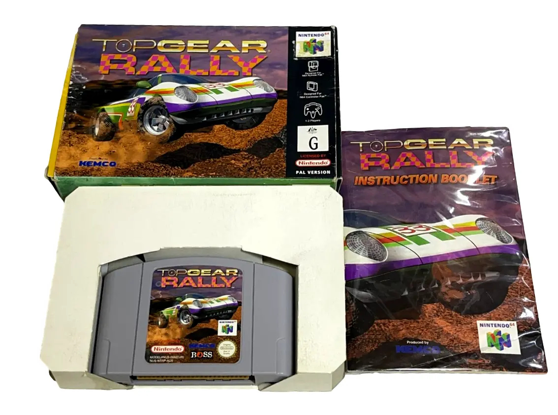 Top Gear Rally Nintendo 64 N64 Boxed Pal *Complete* #1 (Preowned) 1