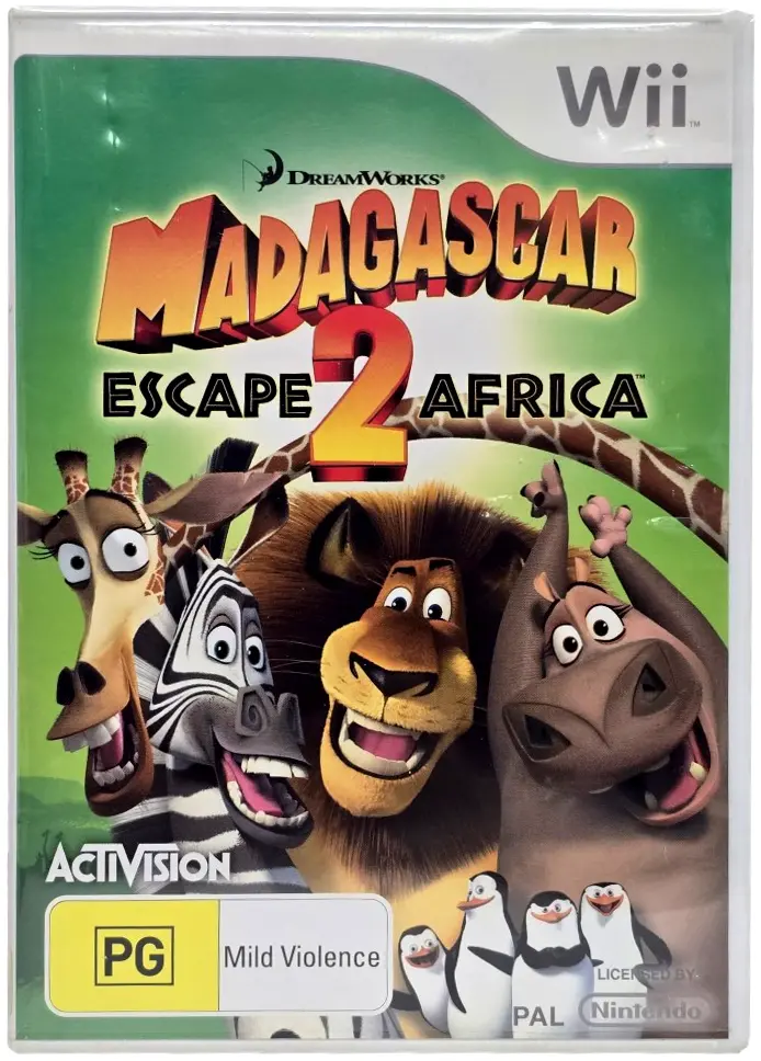 Madagascar Escape 2 Africa Nintendo Wii Pal *Complete* (Preowned) 1