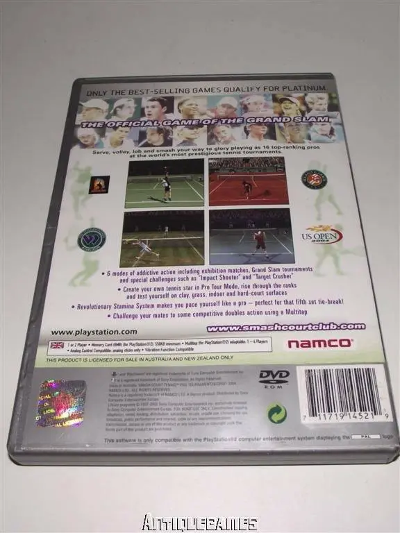 Smash Court Tennis Pro Tournament 2 Ps2 (Platinum) Pal *Complete* (Preowned) 2