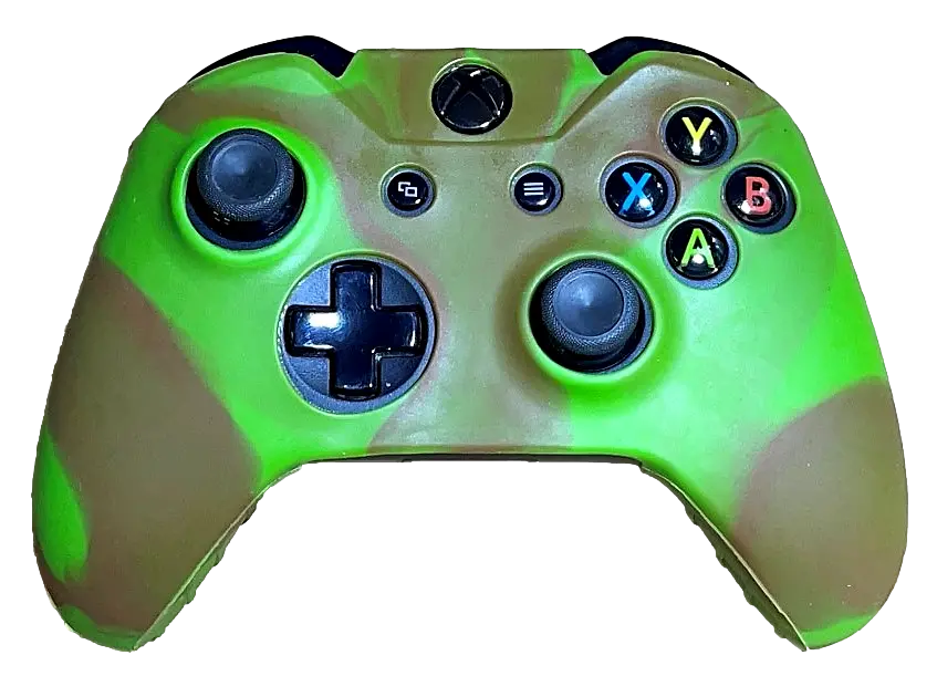 Silicone Cover For Xbox One Controller Skin Case Green/Coffee 1