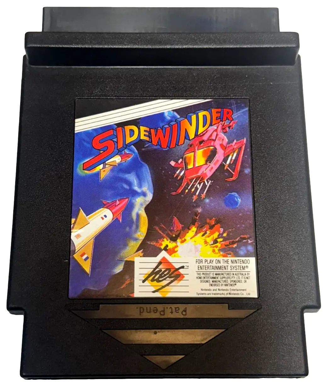 Sidewinder Nintendo Nes Hes Piggy Back Version #3 (Preowned) 1