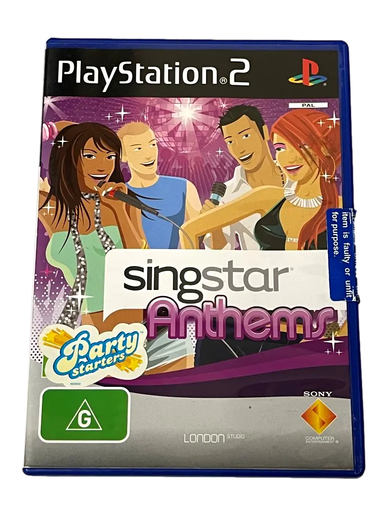 Singstar Anthems Ps2 Pal Brand New *Shop Sealed* 1