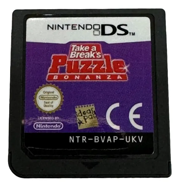 Take A Break's Puzzle Bonanza Nintendo Ds 2Ds 3Ds *Cartridge Only* (Preowned) 1
