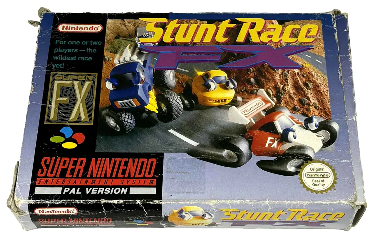 Stunt Race Nintendo Snes Boxed Pal *No Manual* *New Save Battery* (Preowned) 1