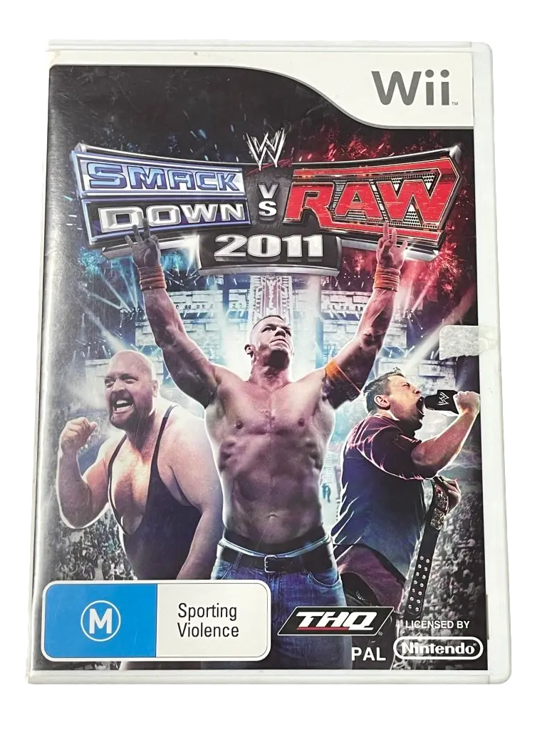 Smack Down Vs Raw 2011 Nintendo Wii Pal *No Manual* (Pre-Owned) 1
