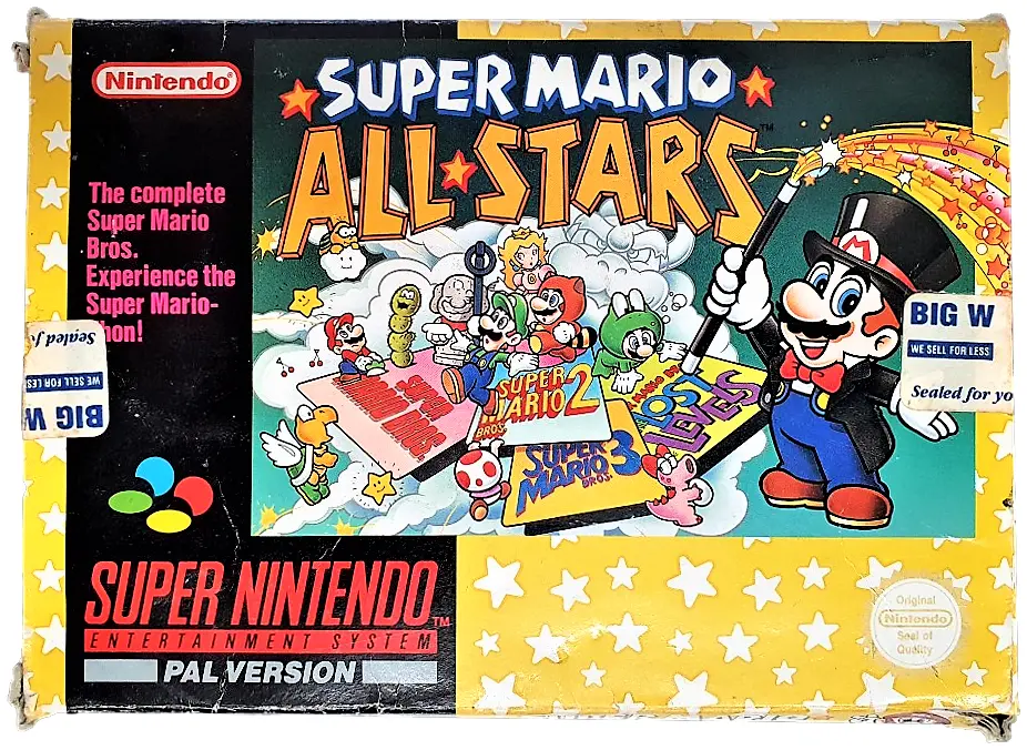 Super Mario All Stars Super Nintendo Snes Boxed *Complete* Pal #1 (Preowned) 1