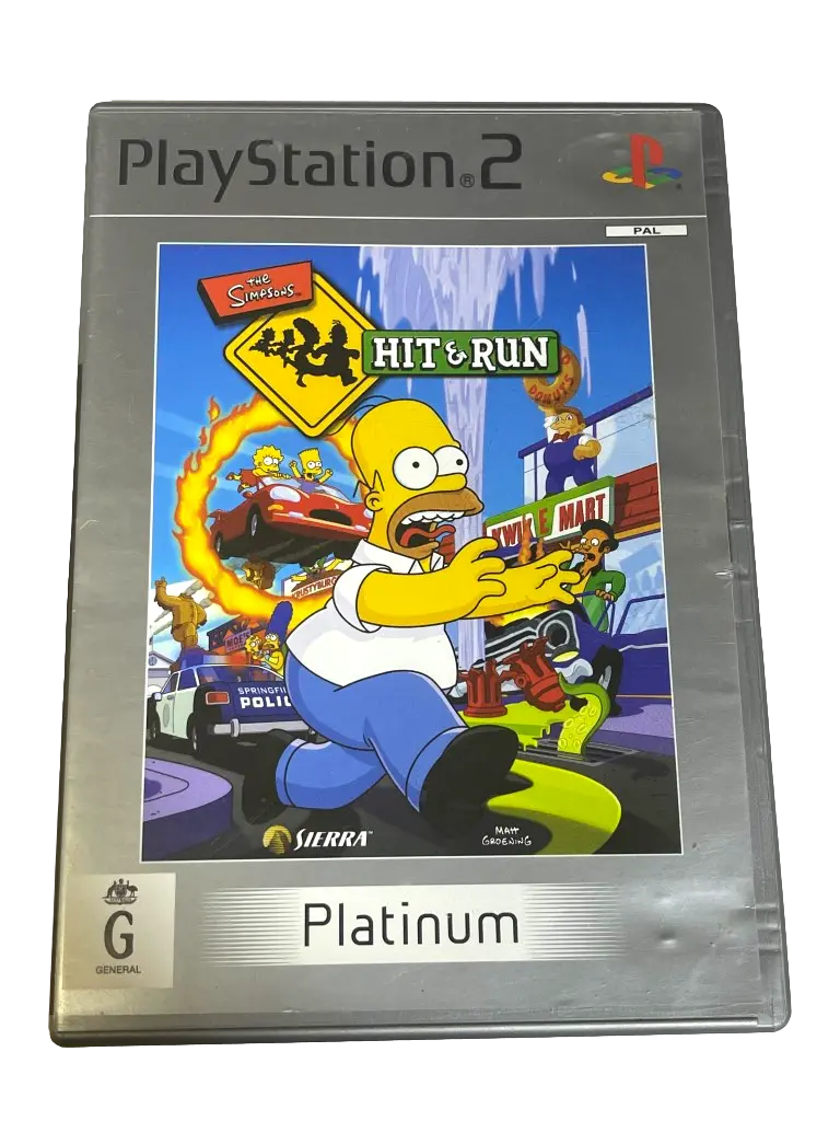 The Simpsons Hit And Run Ps2 (Platinum) Pal *Complete* 1
