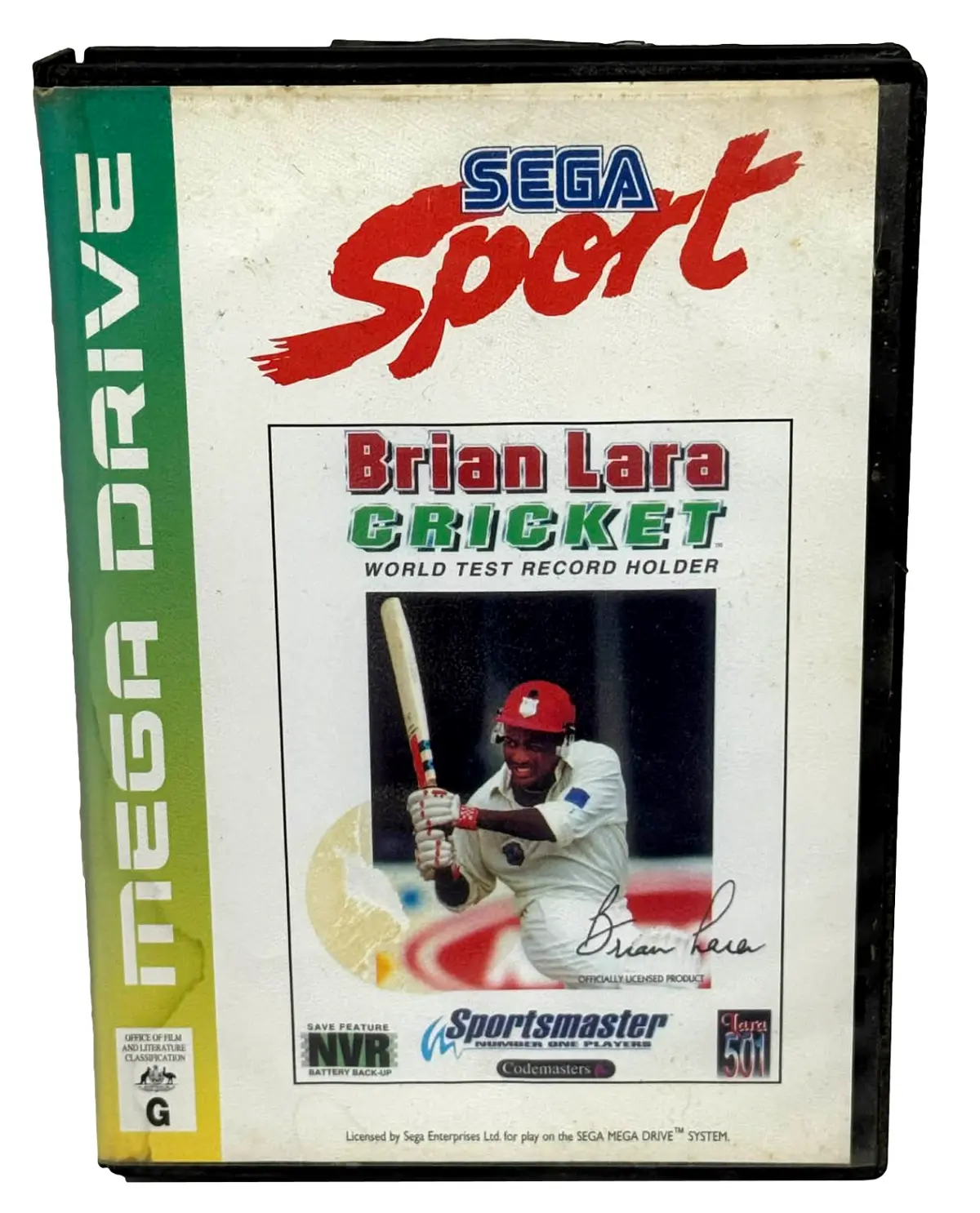 Brian Lara Cricket Sega Mega Drive *Complete* Sega Sports (Preowned) 2