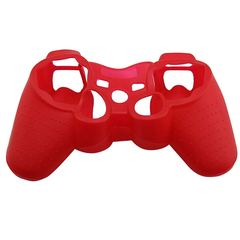 Silicone Cover For Ps3 Controller Skin Case Red 1